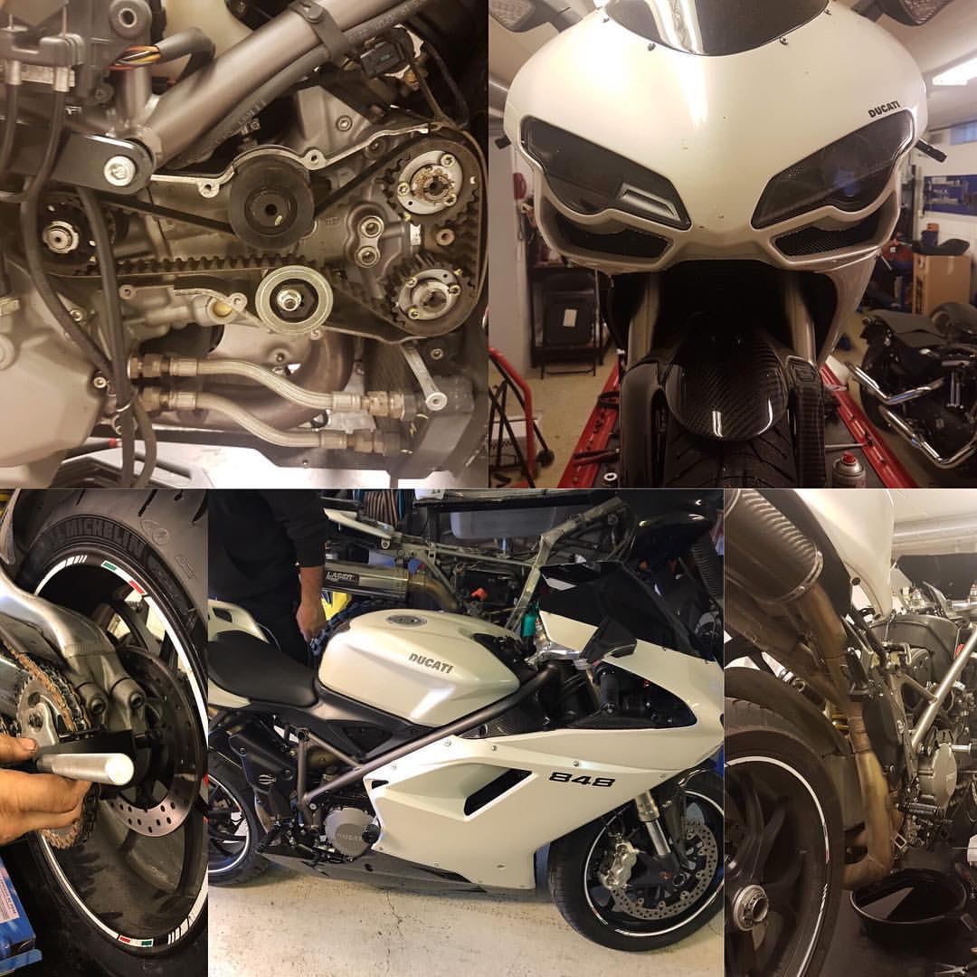 Kamrem och service på Ducati
