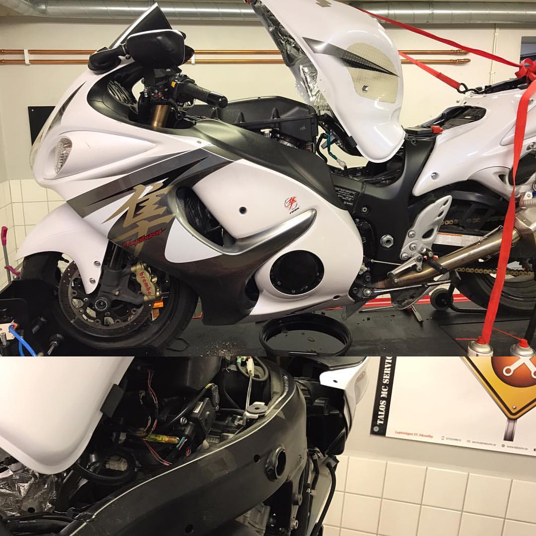 Triiming och optimering på elektronik samt motorn på Suzuki Hayabusa